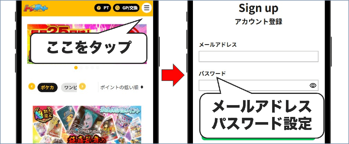 トレネット 新規登録手順(簡易版)