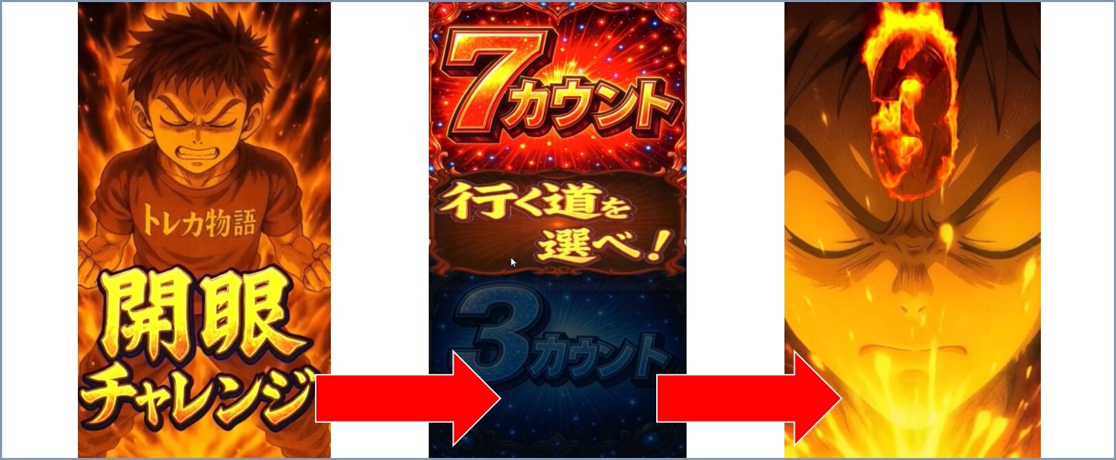 トレカ物語開眼演出