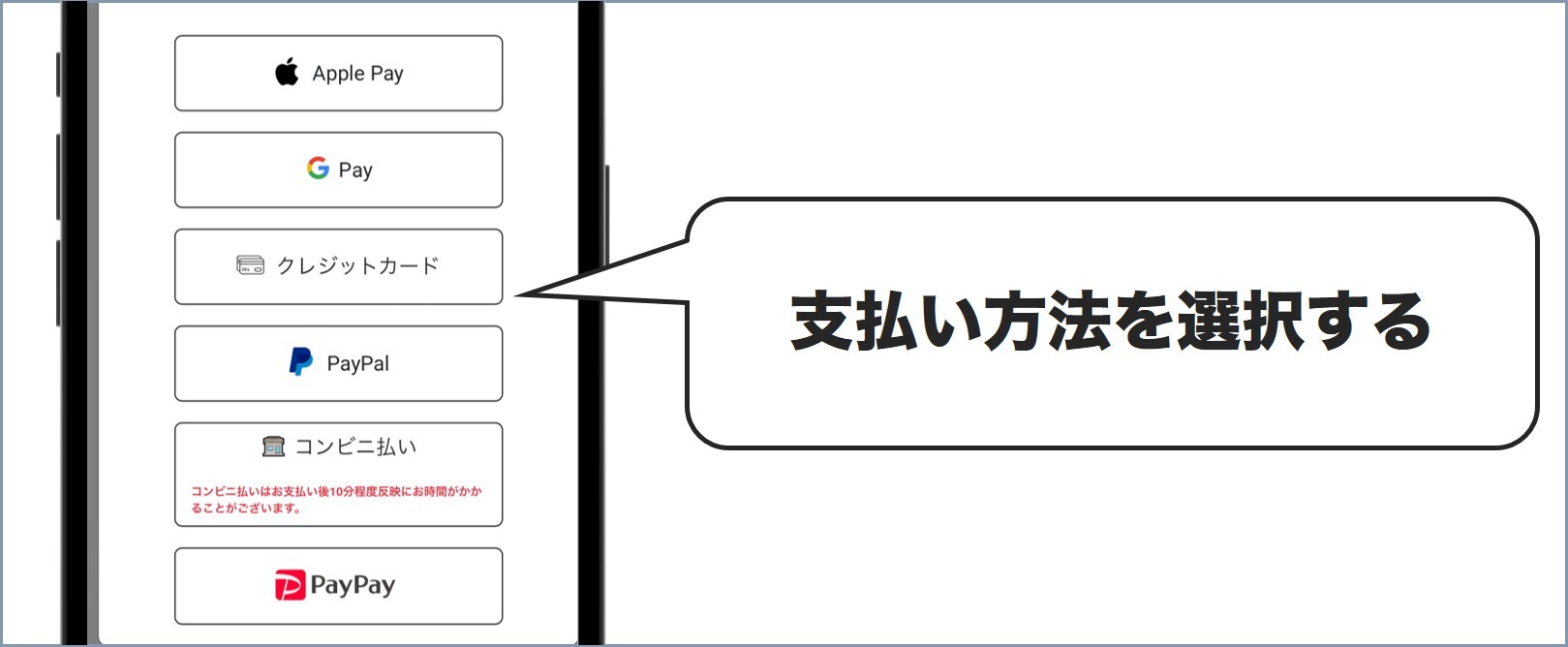 支払い方法を選択する
