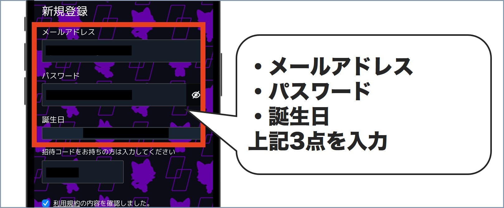 ノヴァガチャ登録方法2