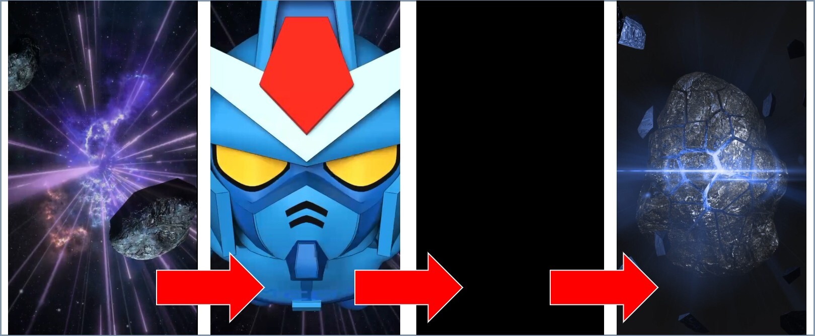 MEGAオリパ宇宙演出