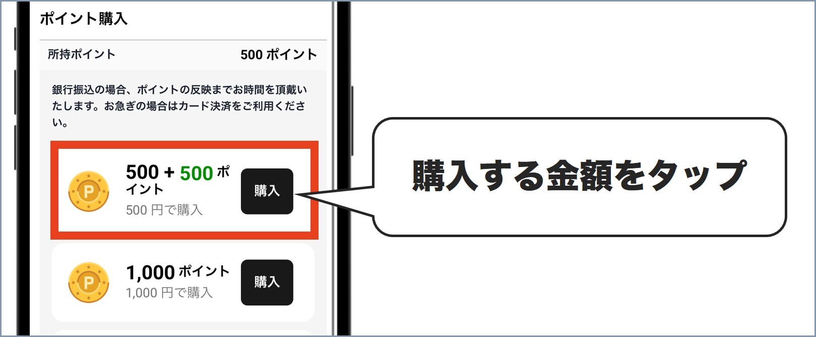 オリパスターポイント購入方法2