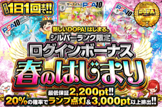 DOPA 新ログインボーナス シルバー