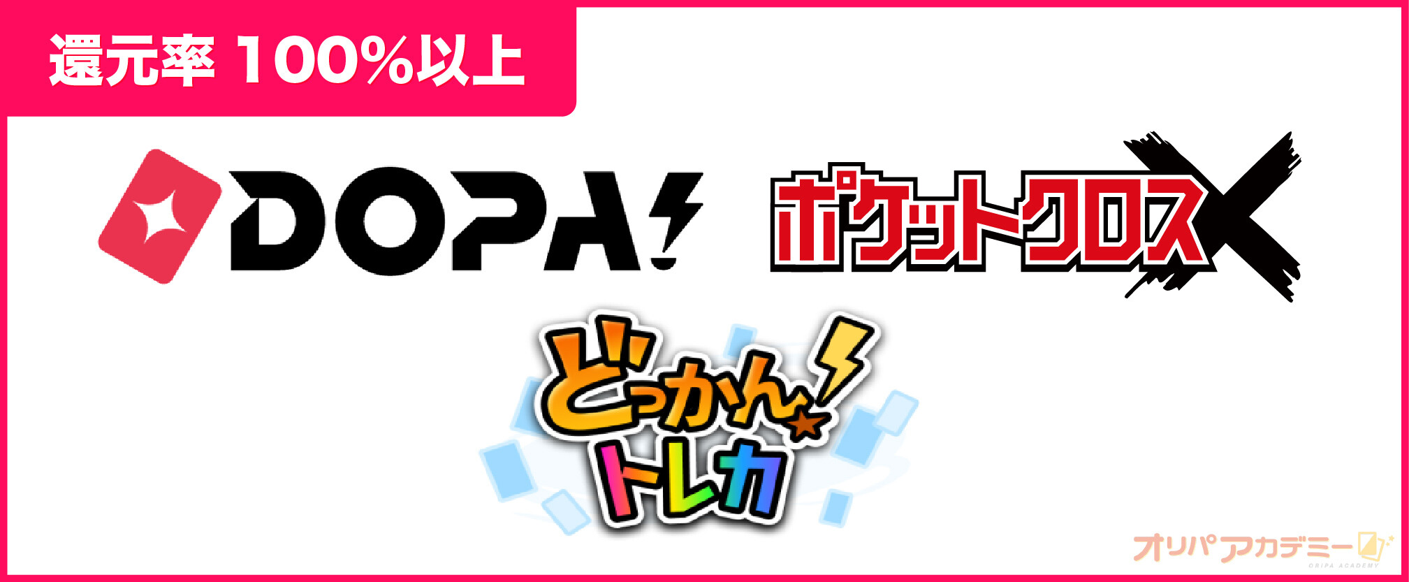 オンラインオリパカオスマップ__還元率100%超のオンラインオリパ